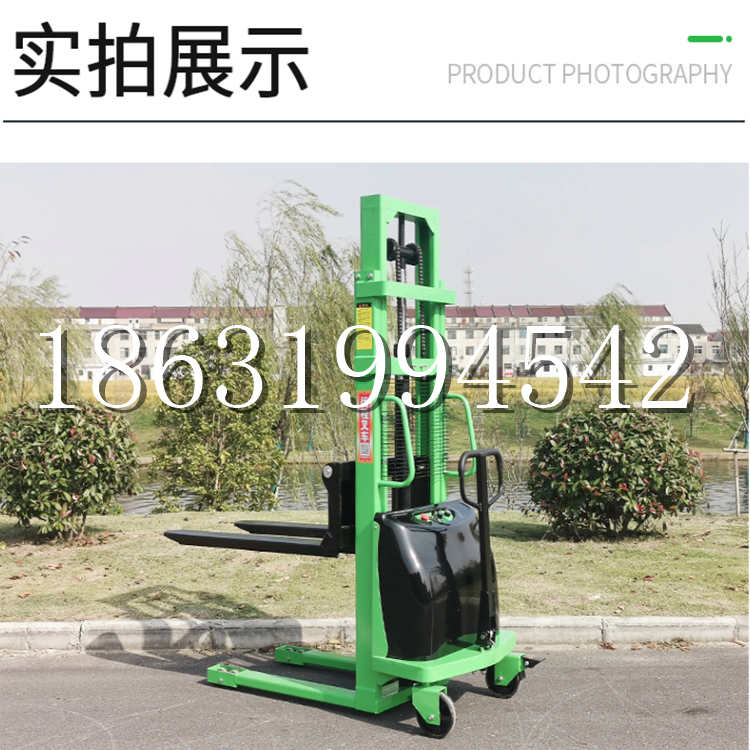 新埤乡电动叉车堆高车液压铲车电瓶1吨2吨站驾步行式小型全自动叉车